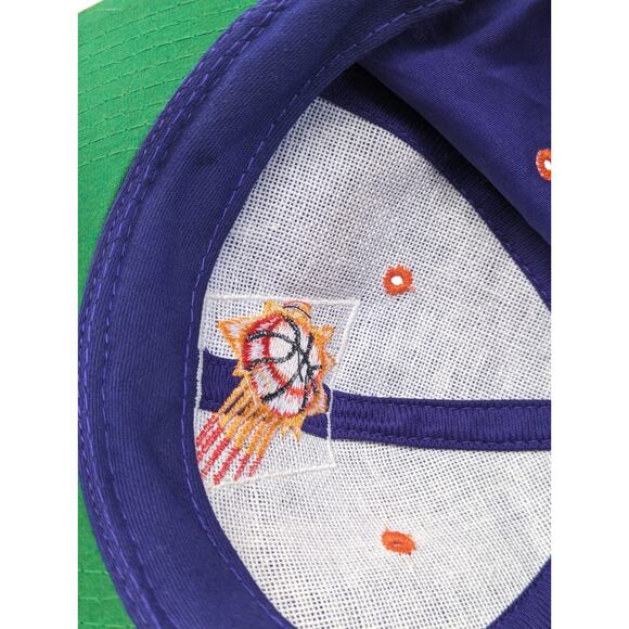 NWT Vintage Phoenix Suns Logo 7 Hat 1990s Deadstock NBA Basketball Snapback Cap - Picture 15 of 16
